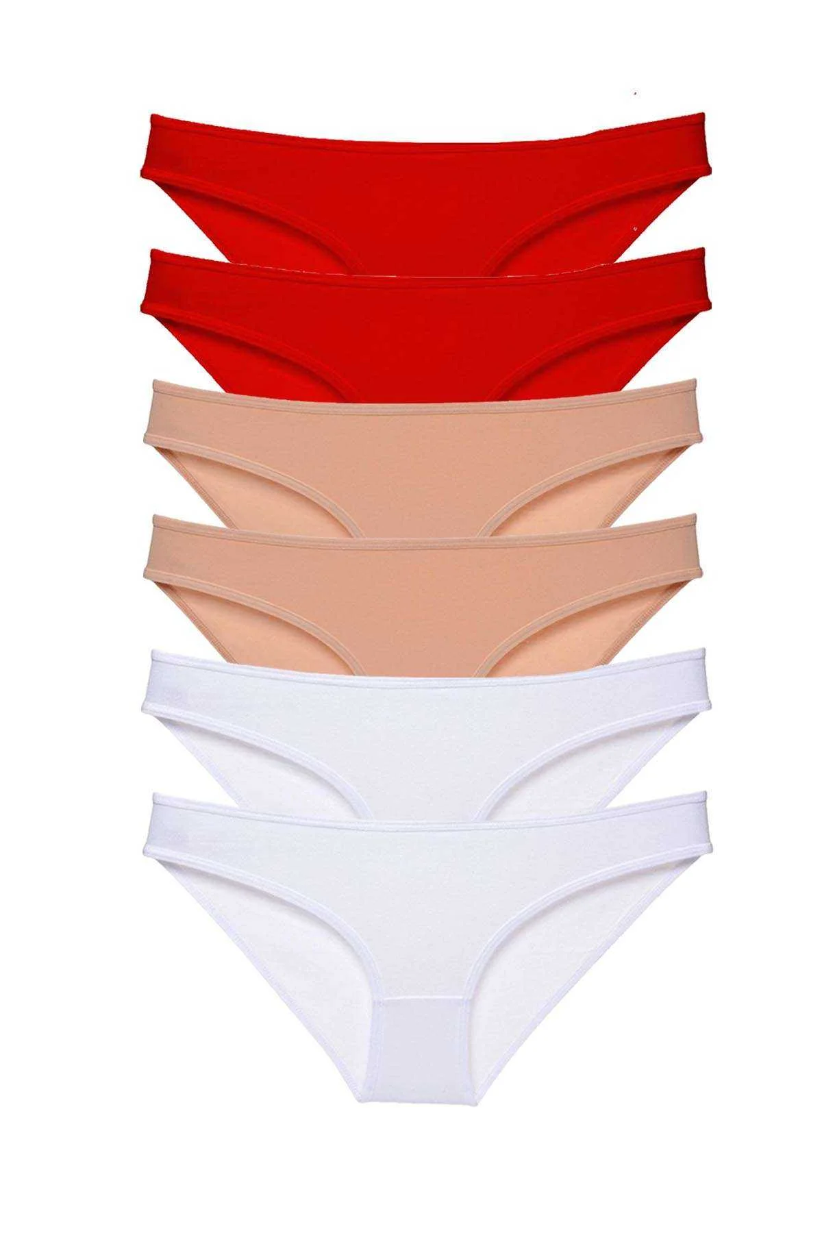 6 adet Süper Eko Set Likralı Kadın Slip Külot 547 - Just Cheap Store Görsel 2