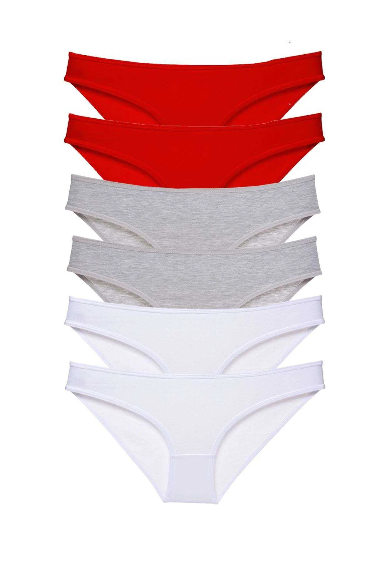 6 adet Süper Eko Set Likralı Kadın Slip Külot 548 - Just Cheap Store Görsel 2