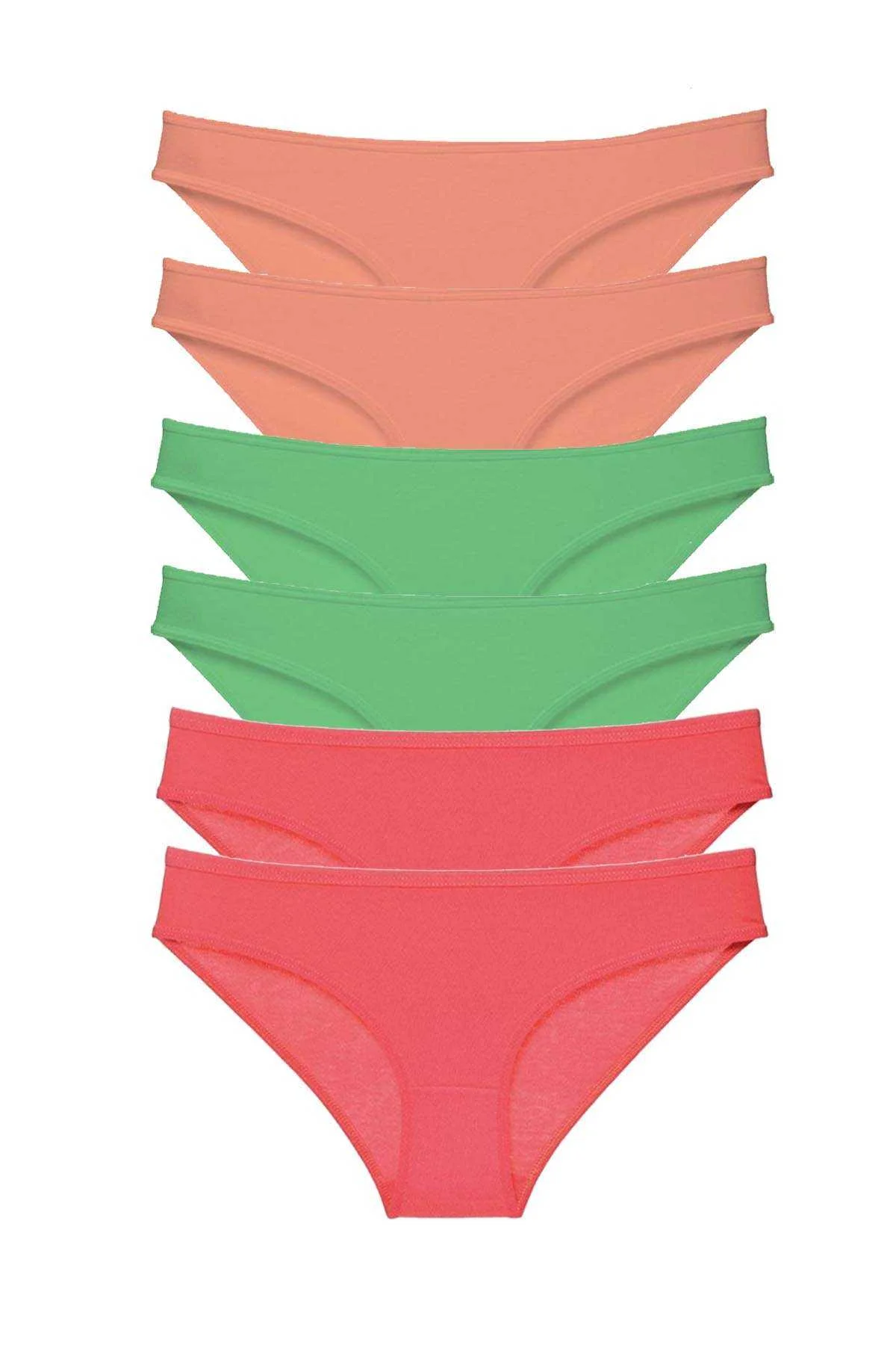 6 adet Süper Eko Set Likralı Kadın Slip Külot 549 - Just Cheap Store Görsel 2