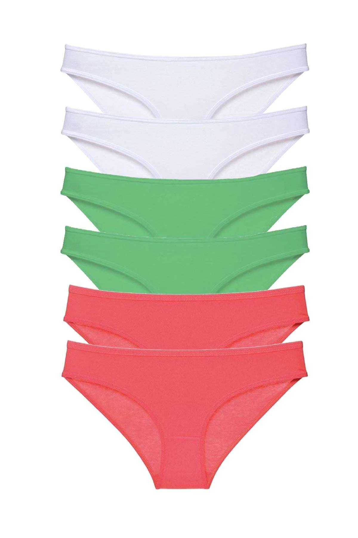 6 adet Süper Eko Set Likralı Kadın Slip Külot 552 - Just Cheap Store Görsel 2