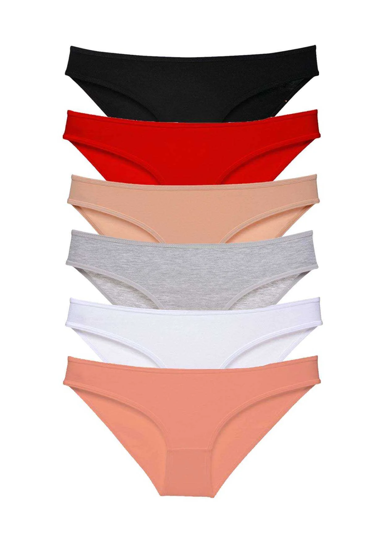 6 adet Süper Eko Set Likralı Kadın Slip Külot Renk 1 - Just Cheap Store Görsel 2