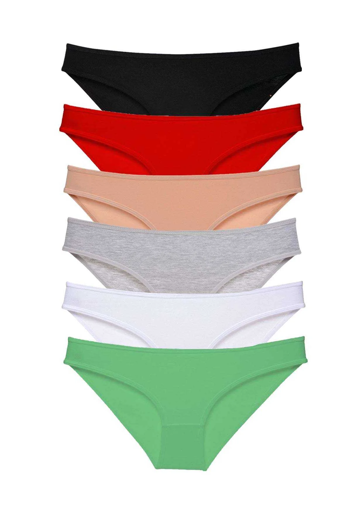6 adet Süper Eko Set Likralı Kadın Slip Külot Renk 2 - Just Cheap Store Görsel 2