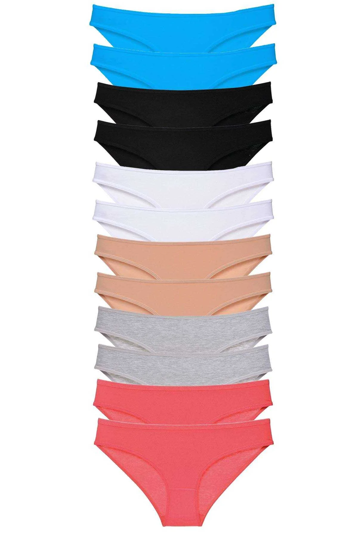 12 adet Eko Set Likralı Kadın Slip Külot Çok Renkli 6 - Just Cheap Store Görsel 2