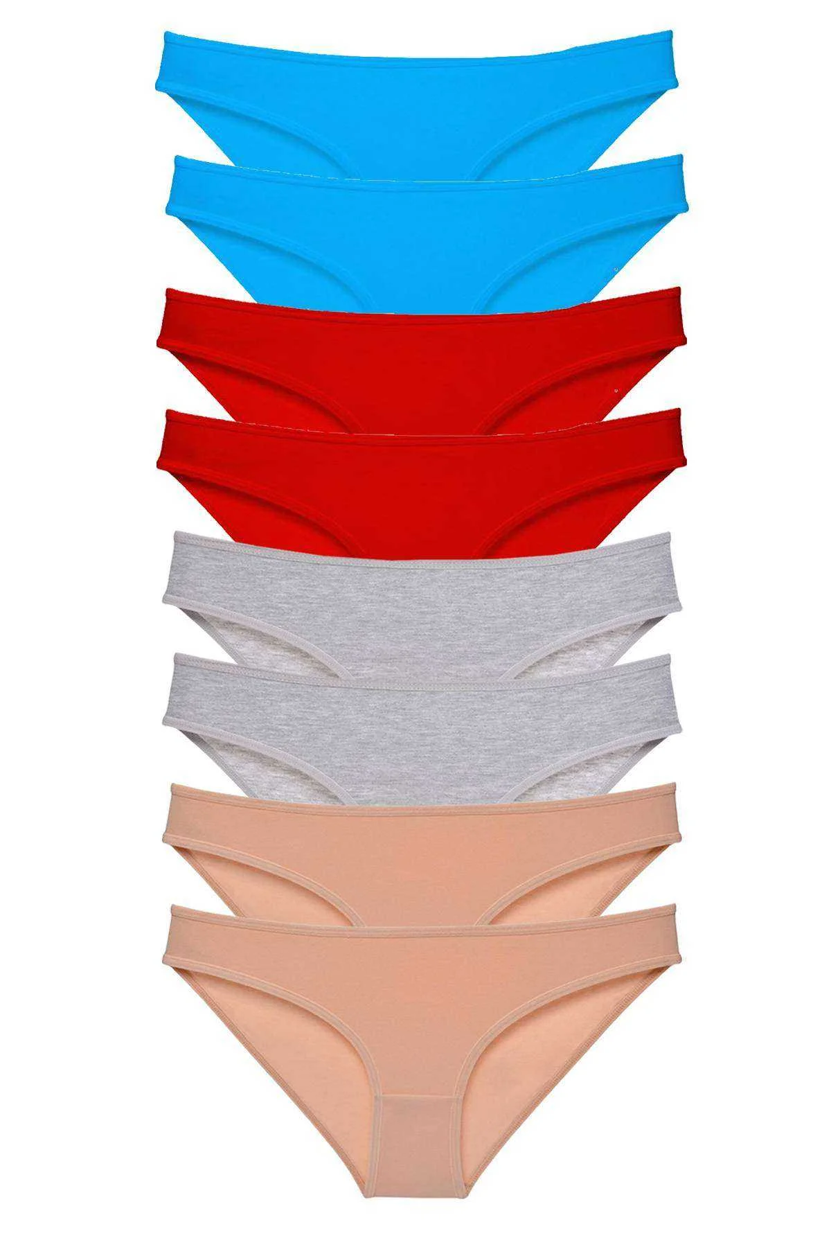 8 adet Süper Eko Set Likralı Kadın Slip Külot 534 - Just Cheap Store Görsel 2