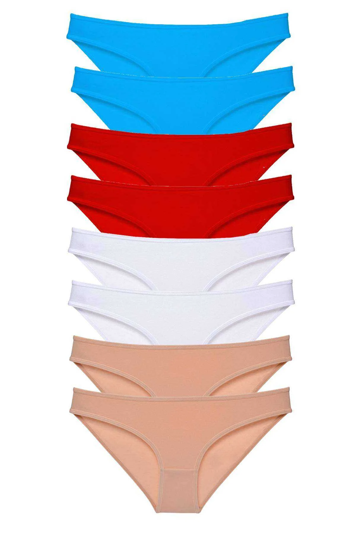 8 adet Süper Eko Set Likralı Kadın Slip Külot 529 - Just Cheap Store Görsel 2