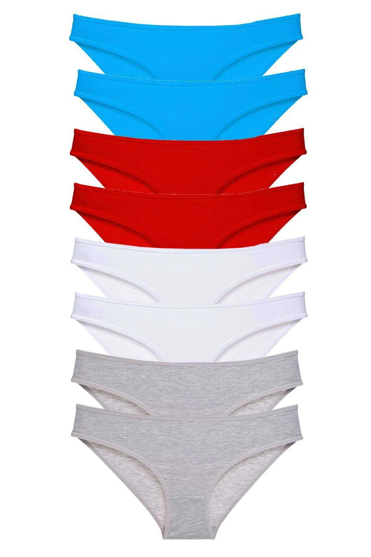 8 adet Süper Eko Set Likralı Kadın Slip Külot 530 - Just Cheap Store Görsel 2