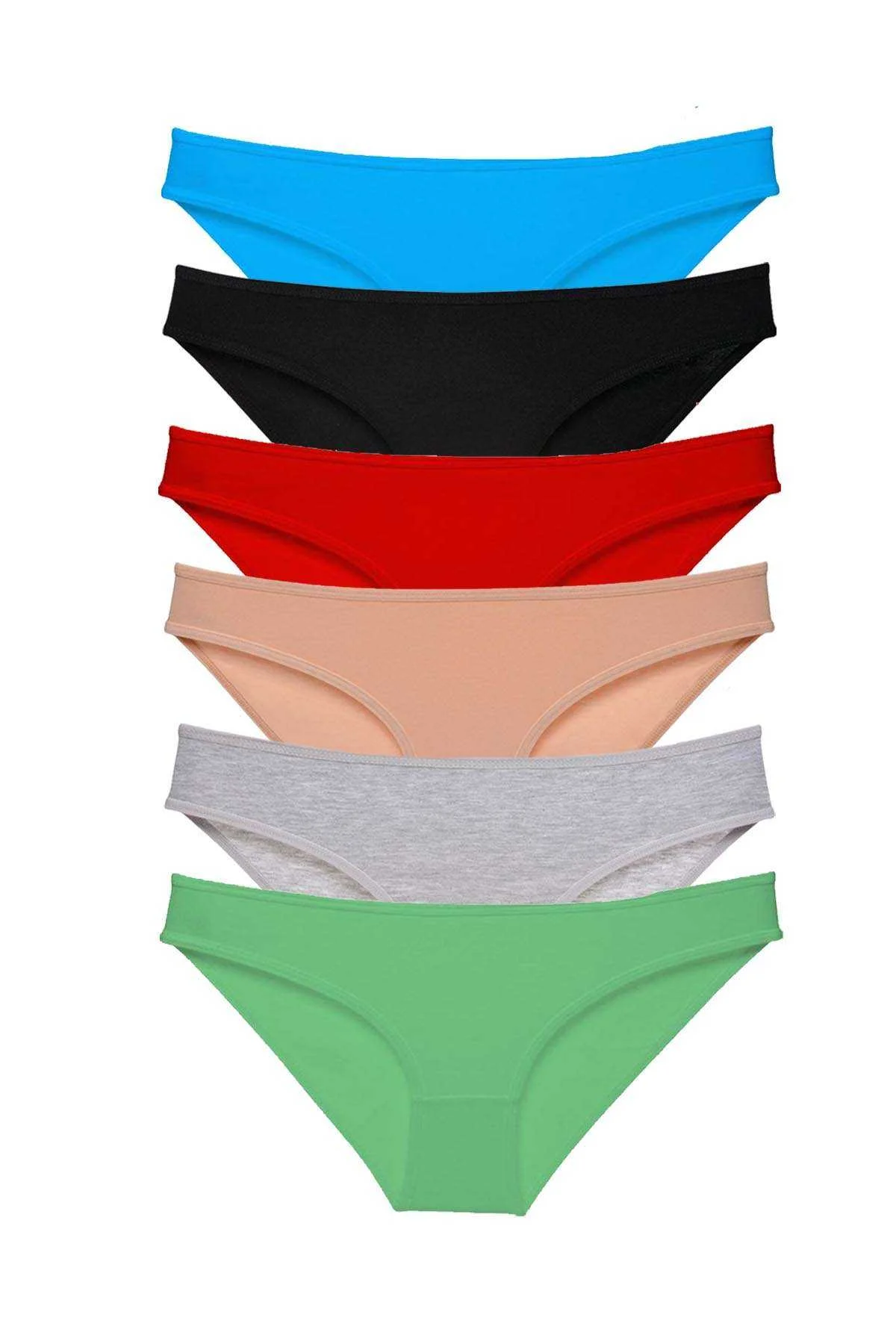 6 adet Süper Eko Set Likralı Kadın Slip Külot Renk 2 - Just Cheap Store Görsel 2