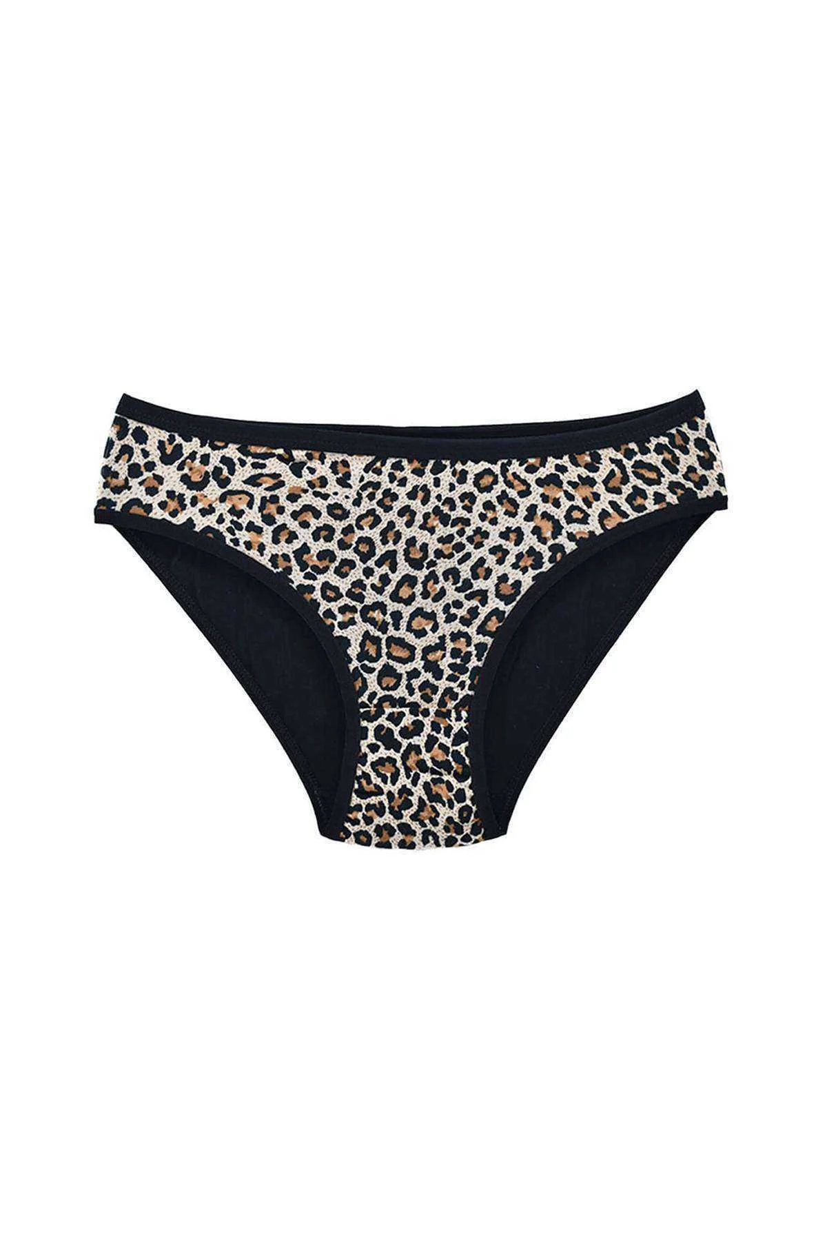 Leopar Desenli Likralı Yumuşak Dokulu Kadın Slip Külot - Just Cheap Store Görsel 4