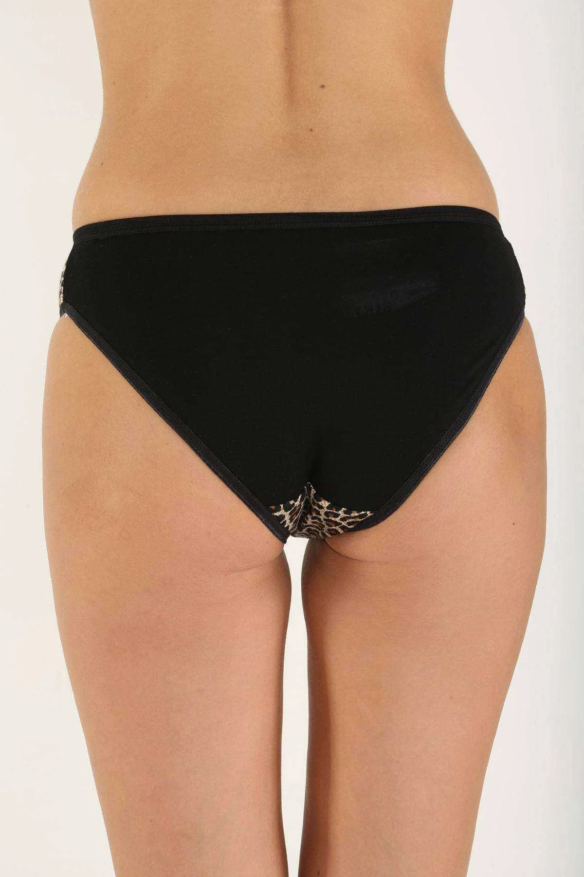 Leopar Desenli Likralı Yumuşak Dokulu Kadın Slip Külot - Just Cheap Store Görsel 3