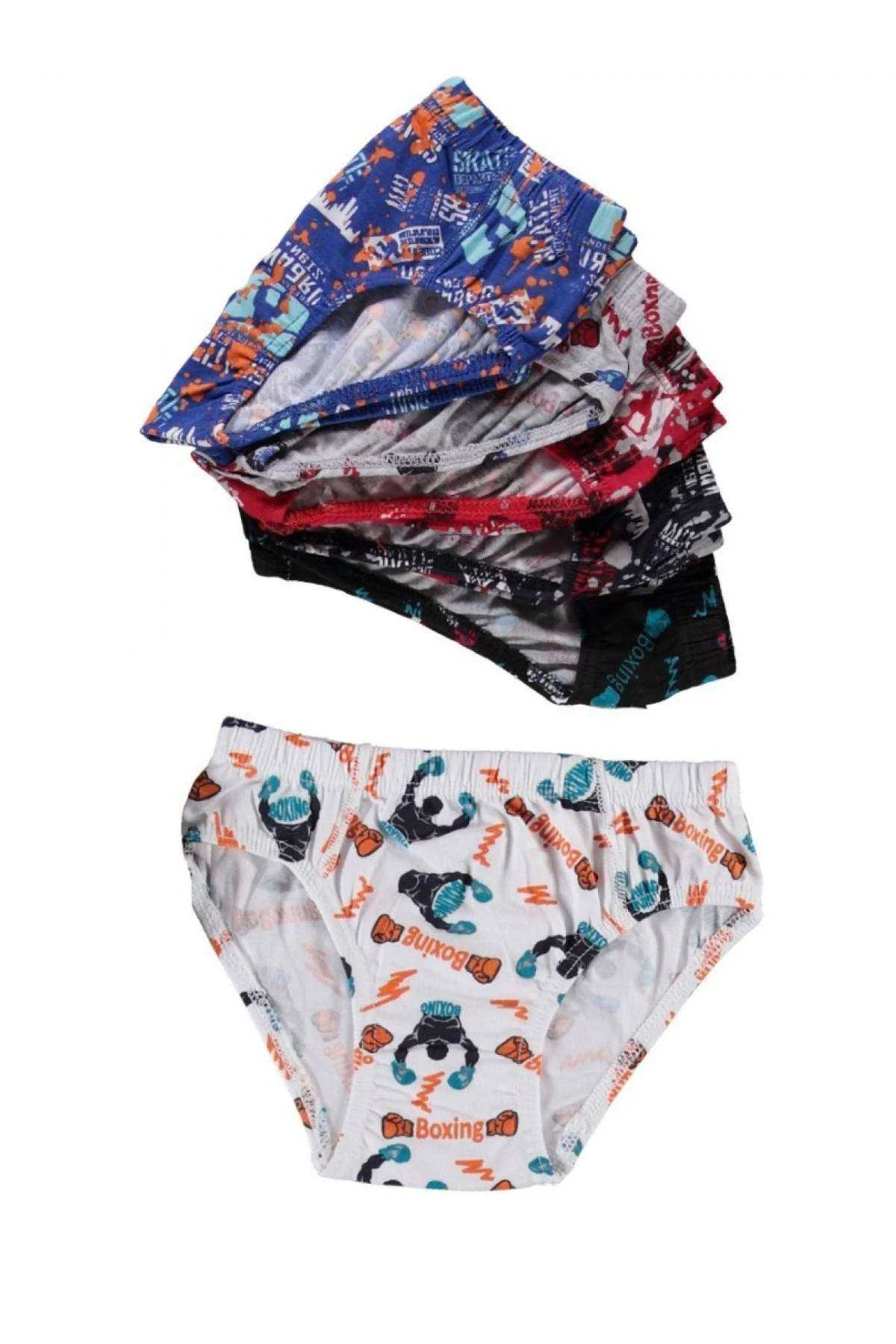 6 adet Desenli Erkek Çocuk Slip 504 - Just Cheap Store Görsel 5