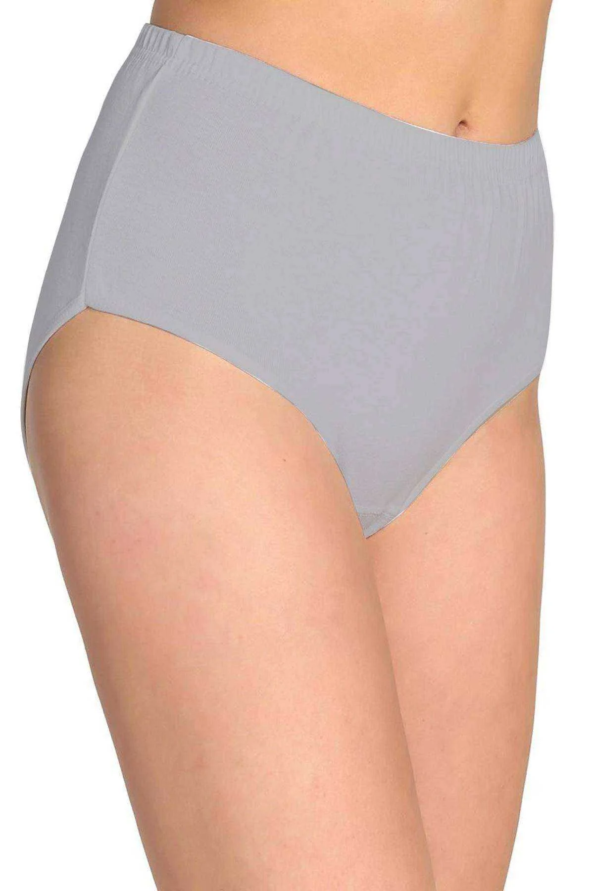 Tutku Kadın Yüksek Bel Bato Kalın Lastik Külot Gri - Just Cheap Store Görsel 5