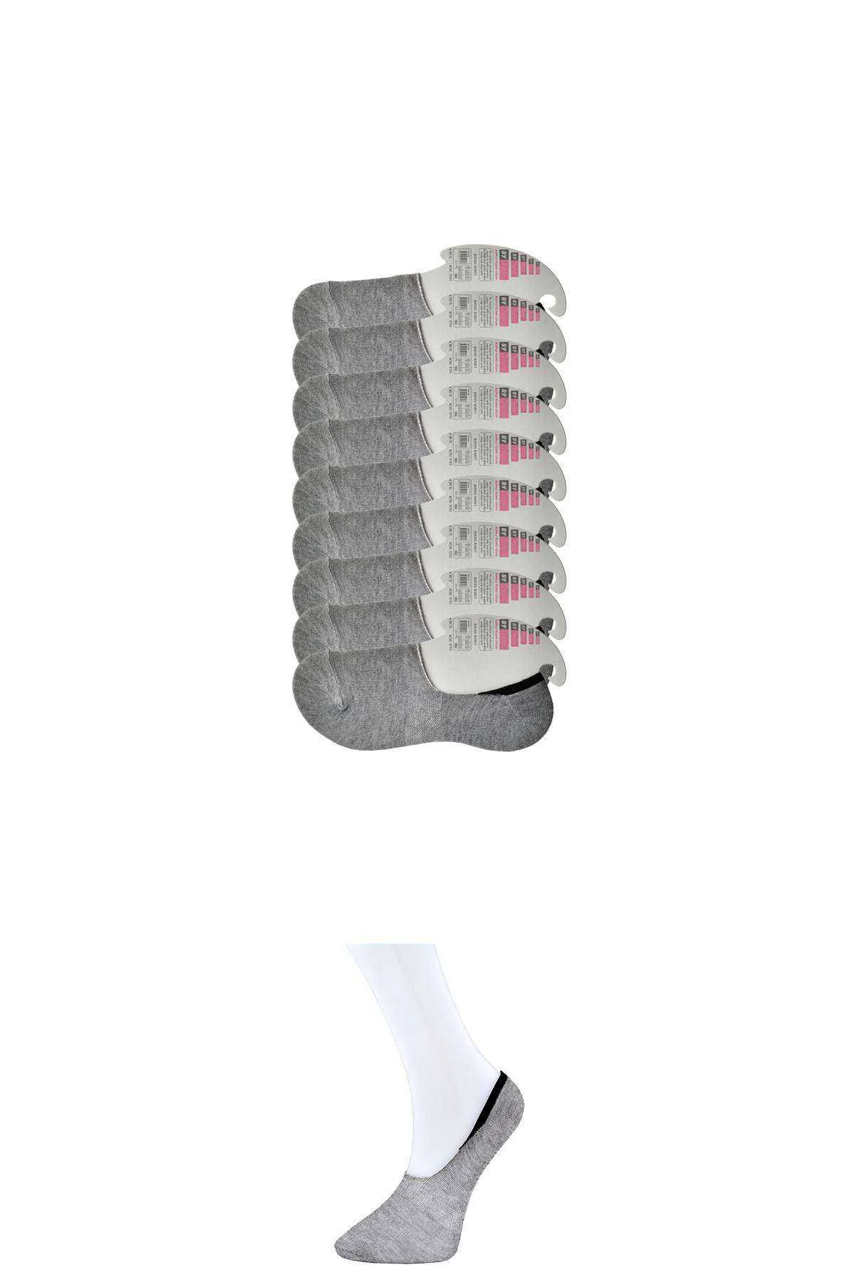 Gri Kadın Babet Çorap 9 çift - Just Cheap Store Görsel 2