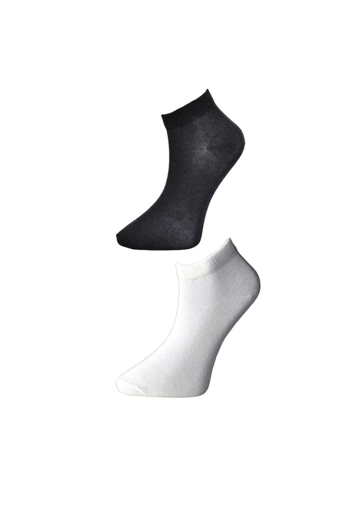 Siyah ve Beyaz Kadın Bilek Çorap 15 çift - Just Cheap Store Görsel 3