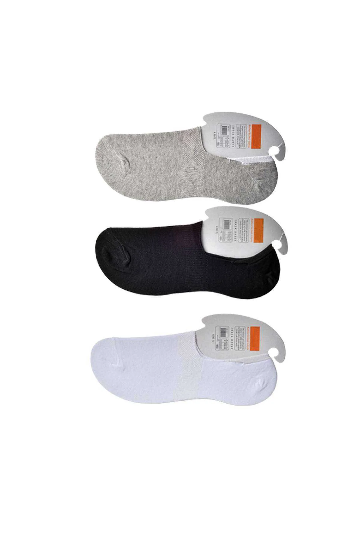 Siyah Gri ve Beyaz Erkek Babet Çorap 15 çift - Just Cheap Store Görsel 3