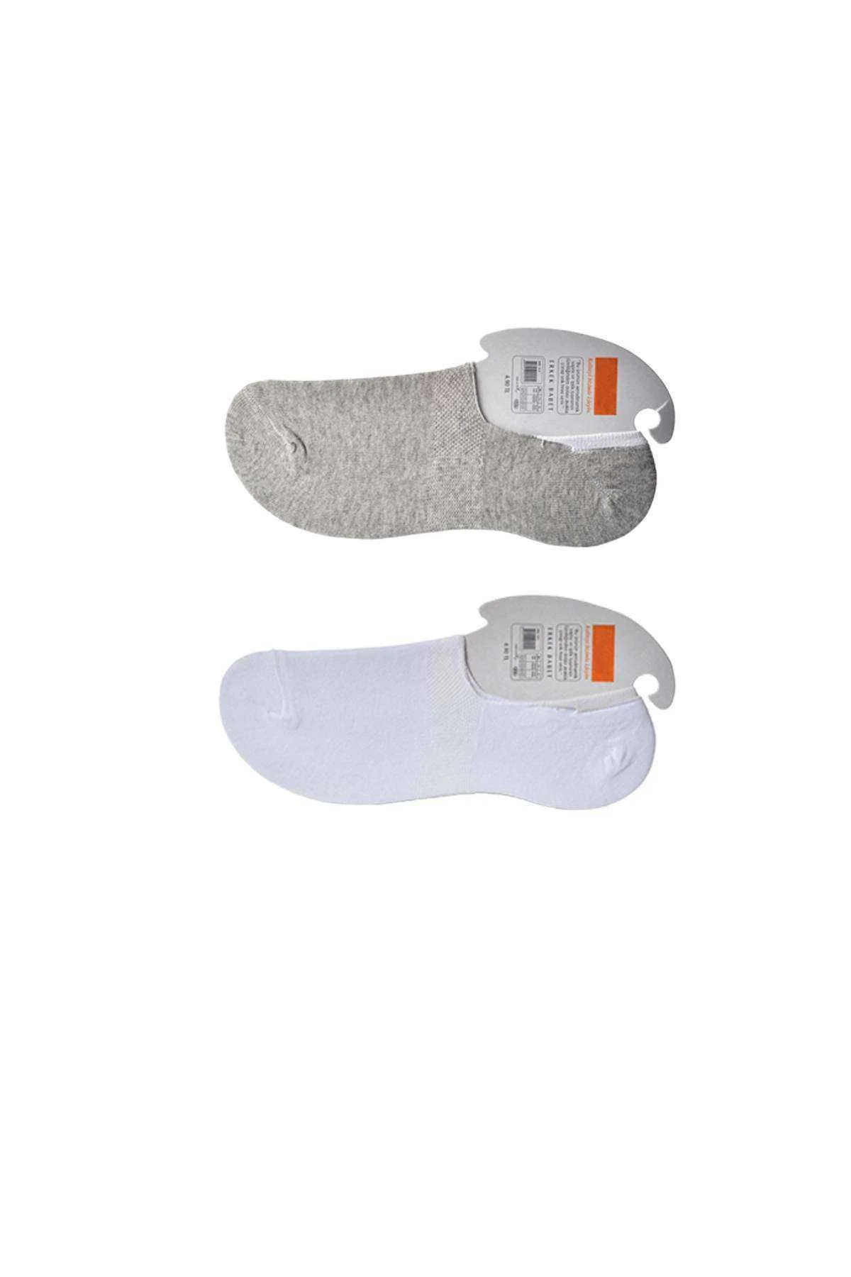 Gri ve Beyaz Erkek Babet Çorap 15 çift - Just Cheap Store Görsel 3