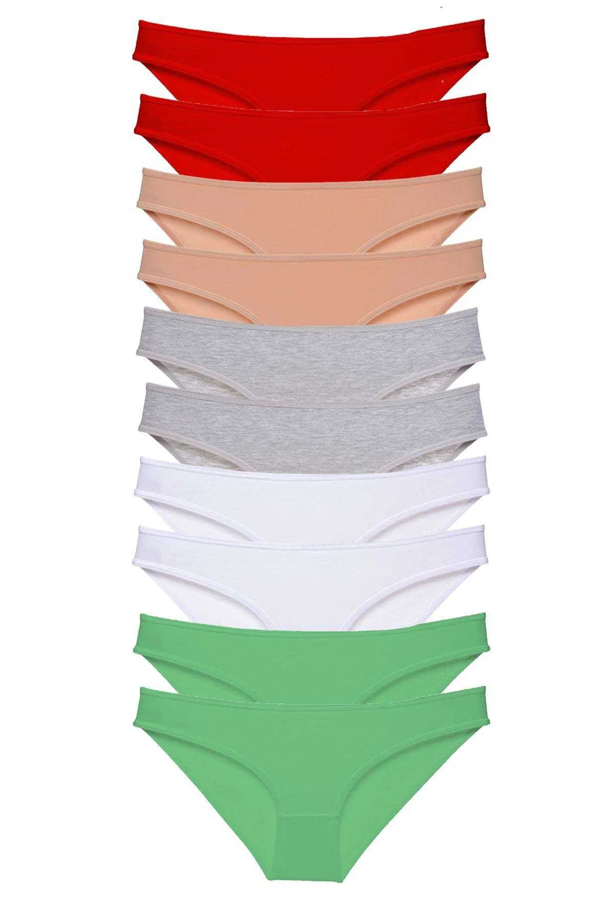 10 adet Süper Eko Set Likralı Kadın Slip 506 - Just Cheap Store Görsel 2
