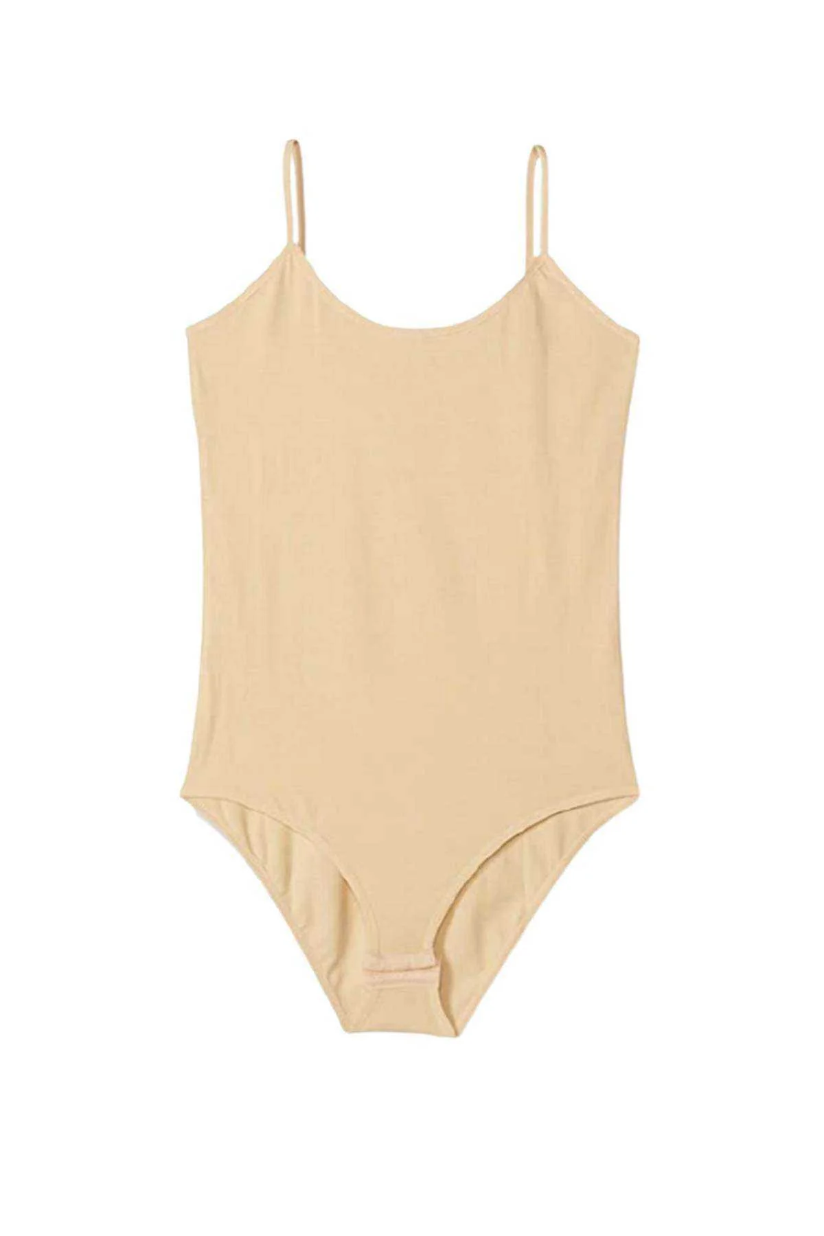 İp Askılı Kadın Çıtçıtlı Body Ten Rengi - Just Cheap Store Görsel 3