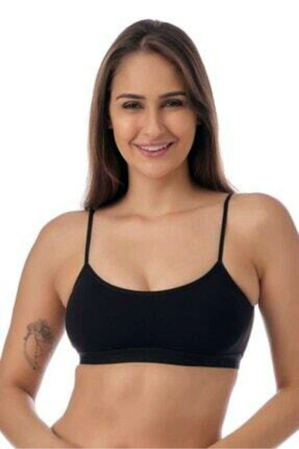 Pedli İp Askılı Siyah Büstiyer 3 adet - Just Cheap Store Görsel 3