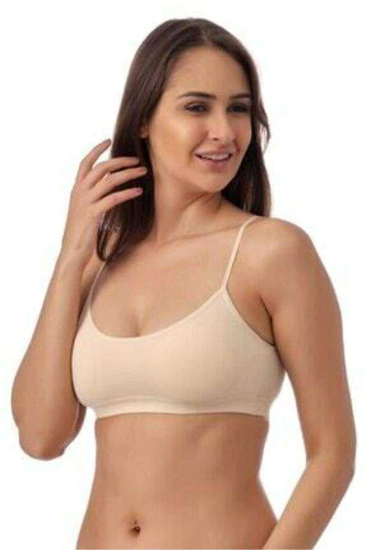 Pedli İp Askılı Yarım Atlet Büstiyer Külot Takım Ten Siyah - Just Cheap Store Görsel 4