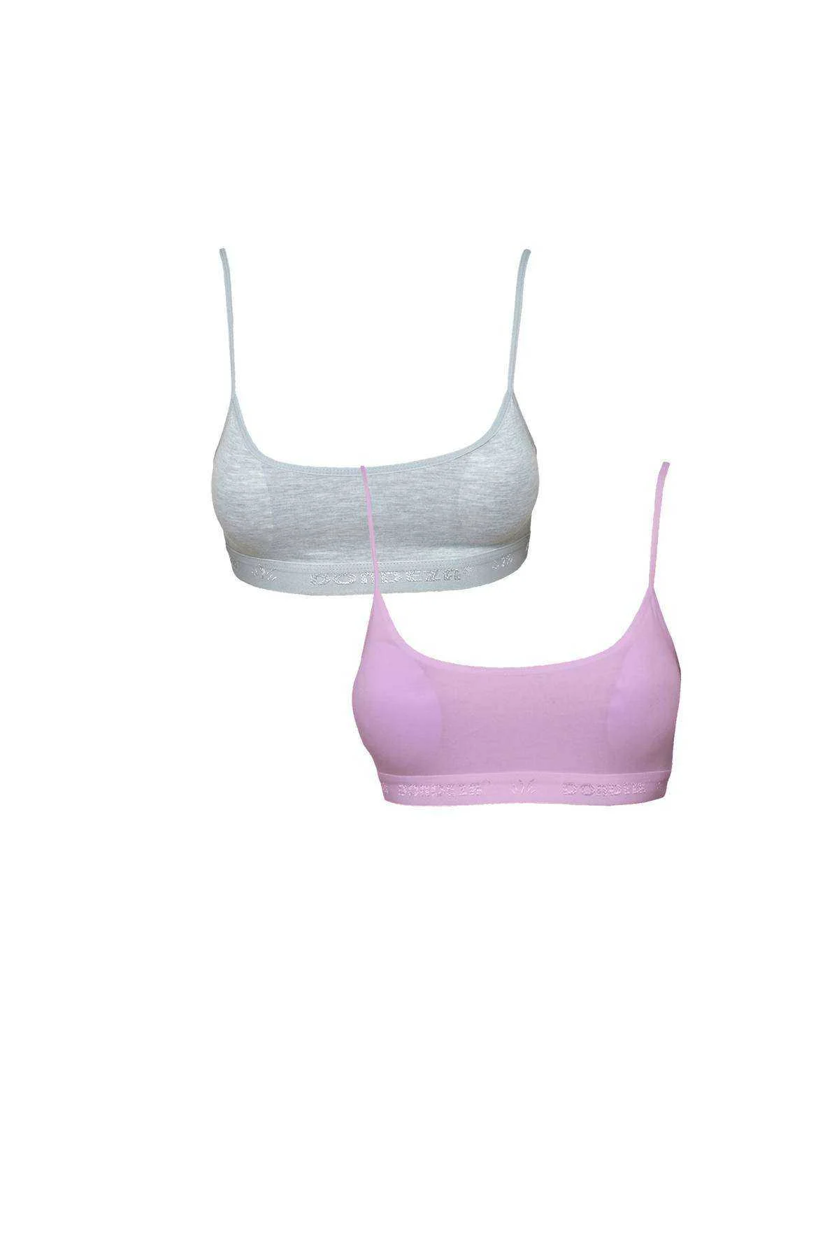 Pedli İp Askılı Gri ve Pembe Büstiyer 2 adet - Just Cheap Store Görsel 5