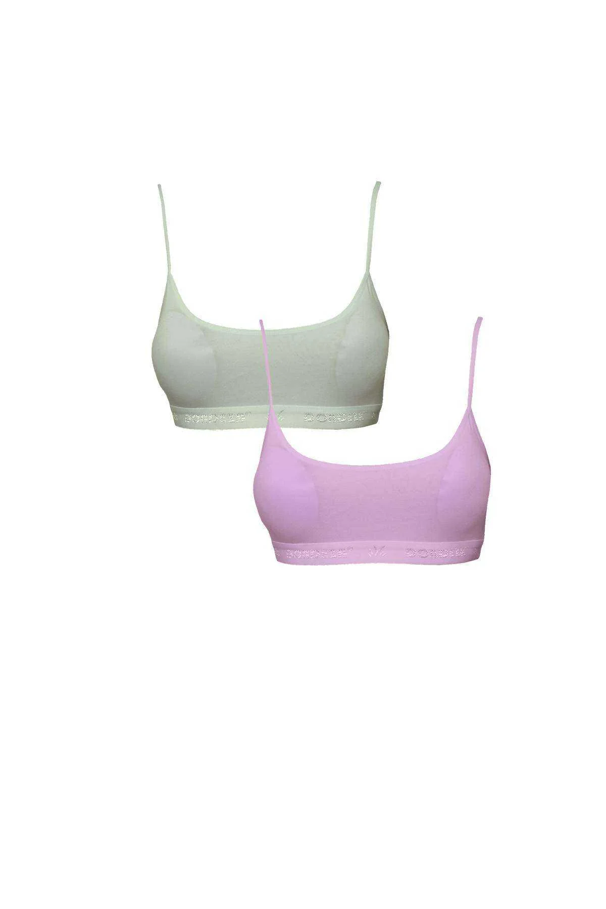 Pedli İp Askılı Krem ve Pembe Büstiyer 2 adet - Just Cheap Store Görsel 2