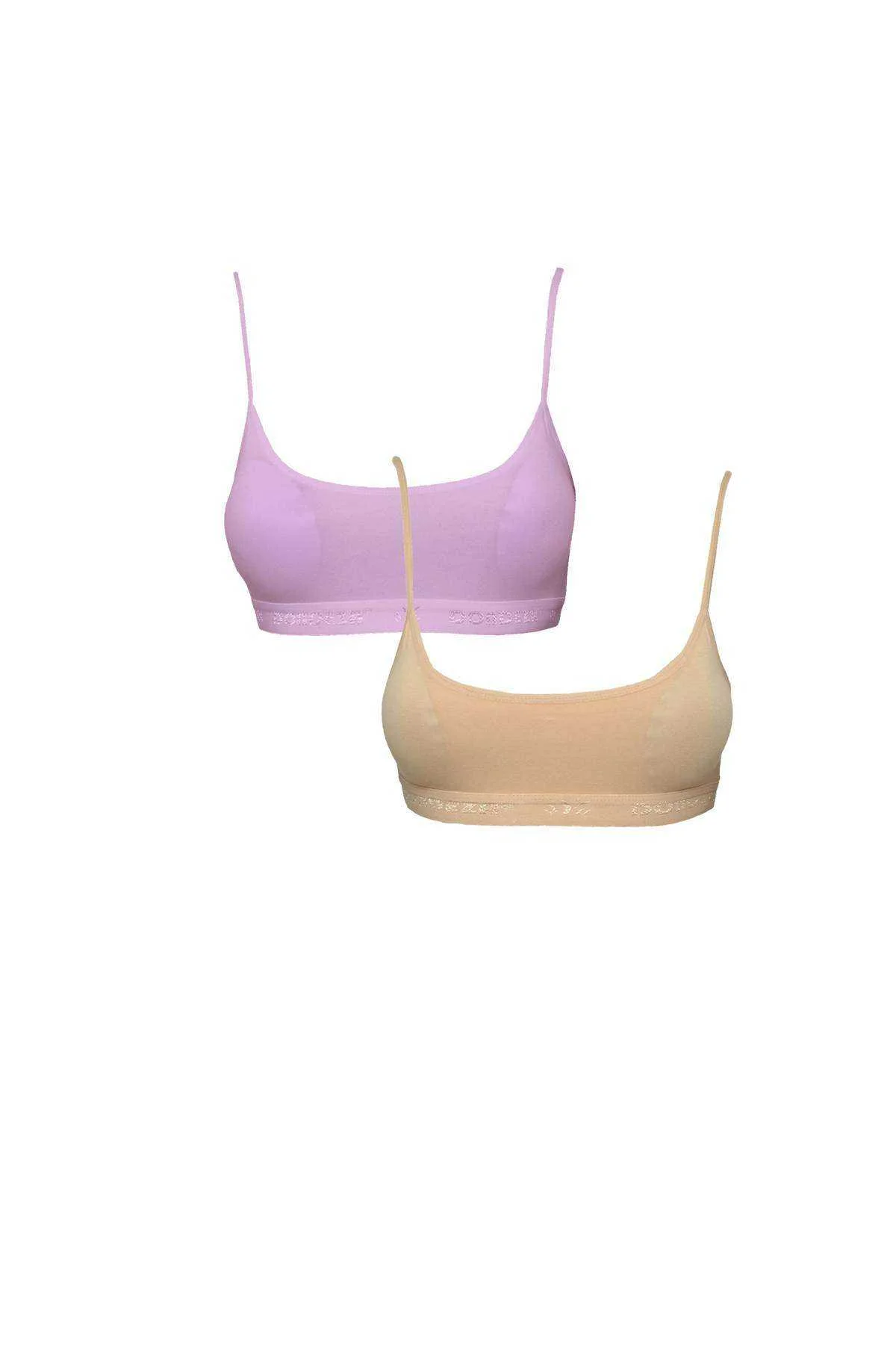 Pedli İp Askılı Pembe ve Ten Rengi Büstiyer 2 adet - Just Cheap Store Görsel 2