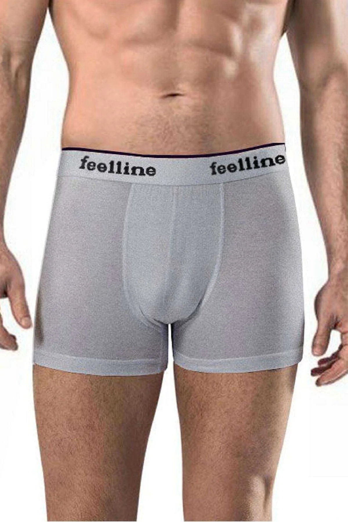 5 adet Feelline Siyah ve Gri Pamuklu Doğal Likralı Erkek Boxer - Just Cheap Store Görsel 4
