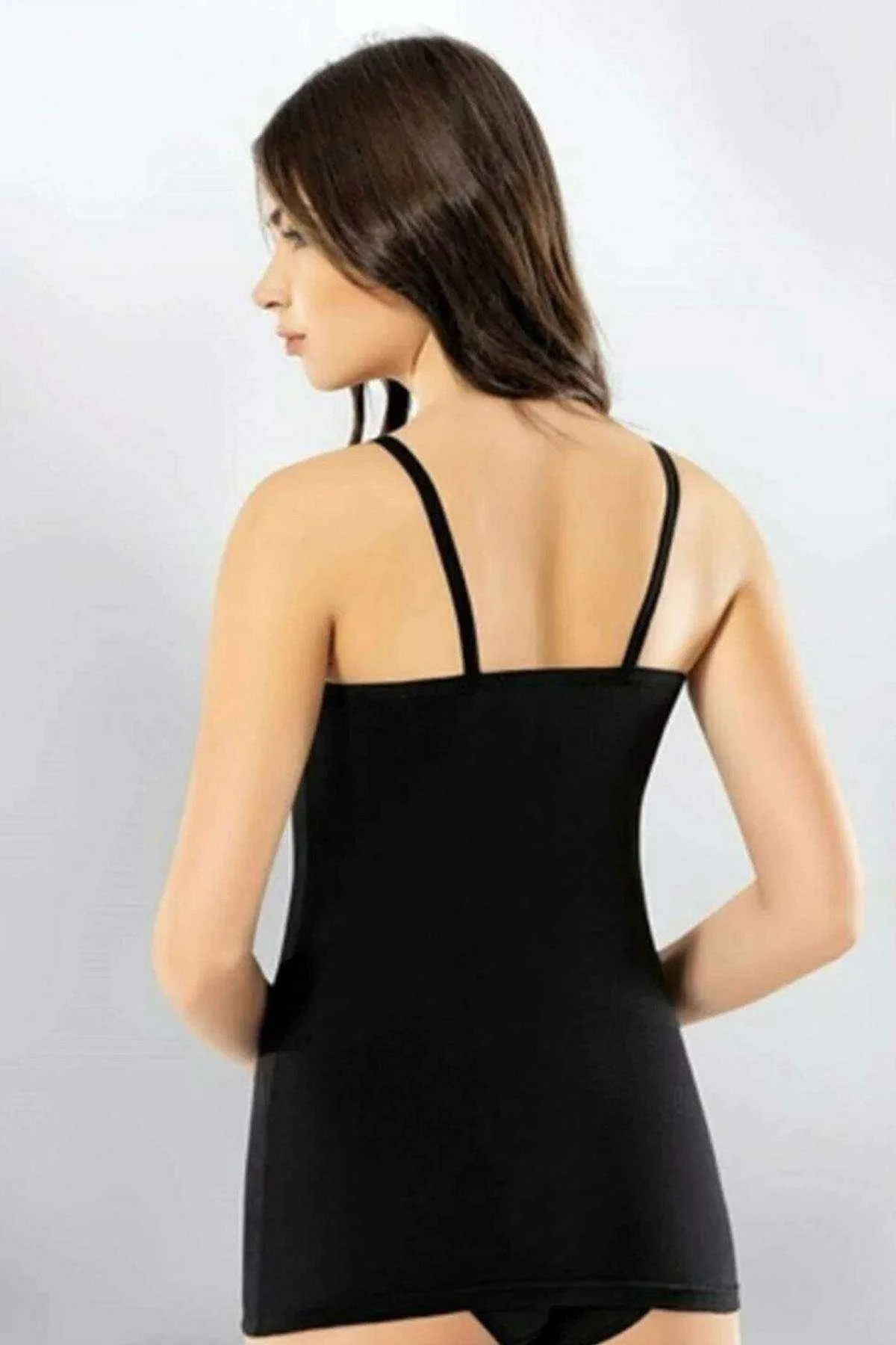 Kota Kadın İp Askılı Modelli Beyaz Atlet 6351 - Just Cheap Store Görsel 5
