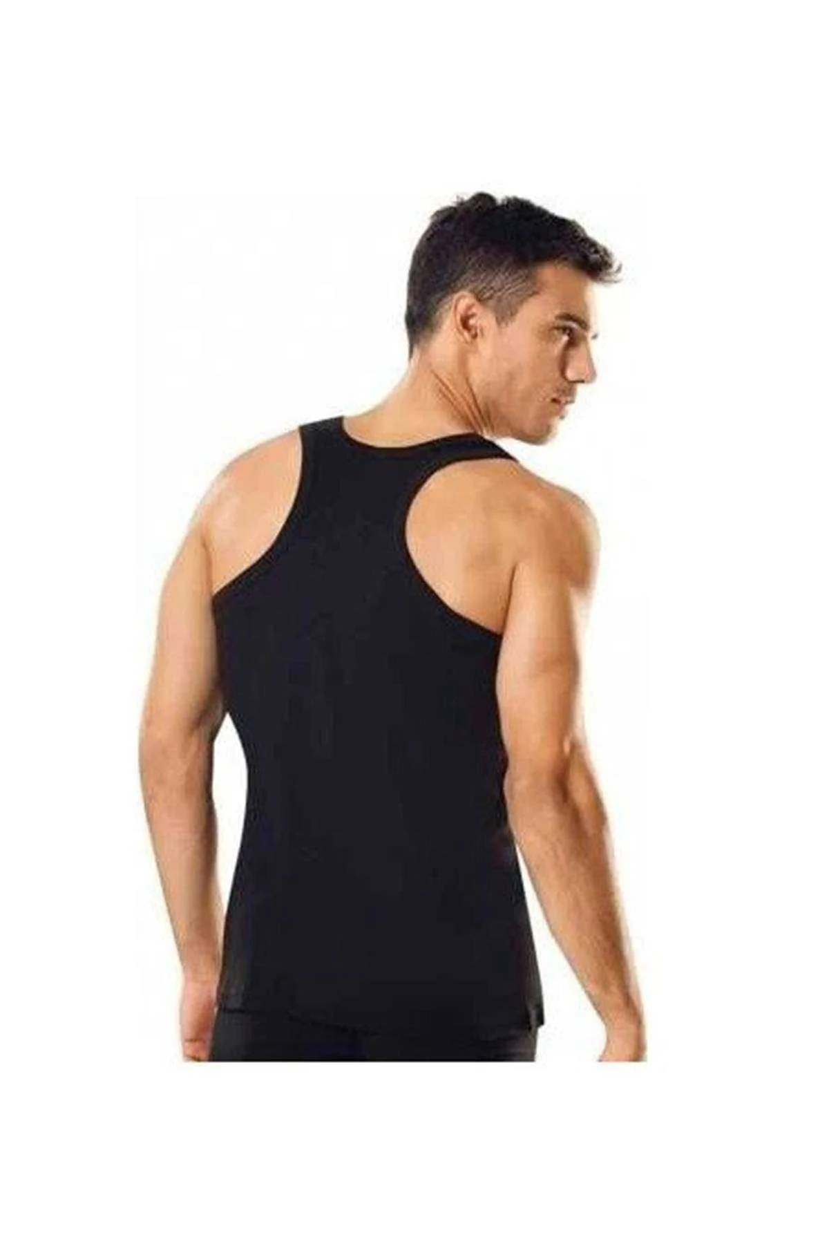 3 adet Tutku Ribana Spor Erkek Siyah Atlet 0118 - Just Cheap Store Görsel 5