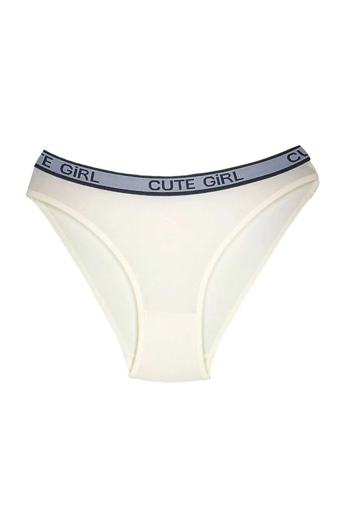 5 Adet Beli Yazılı Pamuklu Kalın Lastik Kadın Slip Külot - Just Cheap Store Görsel 3
