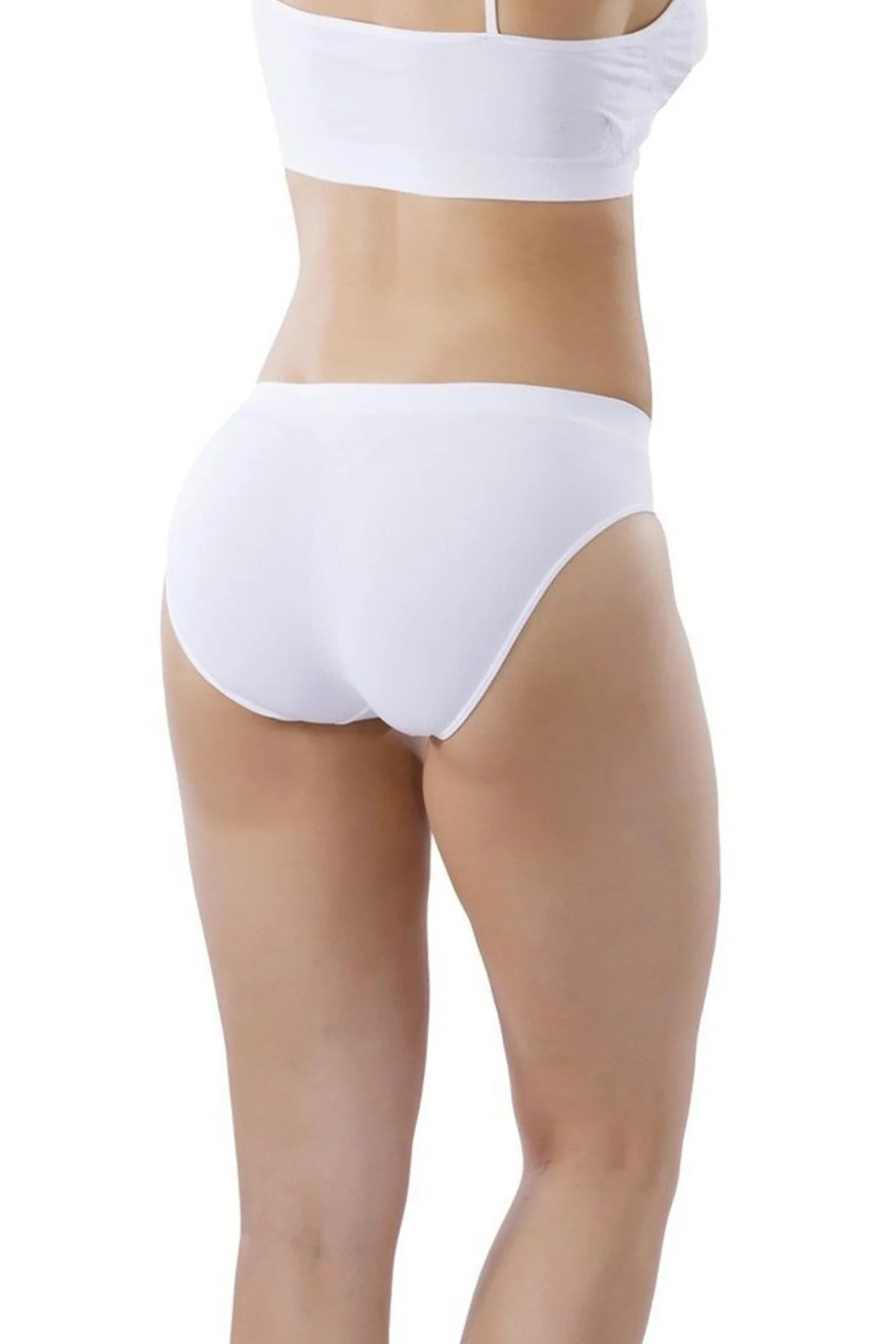 Dikişsiz İz Yapmaz Bayan Slip Külot 11000 Beyaz - Just Cheap Store Görsel 3