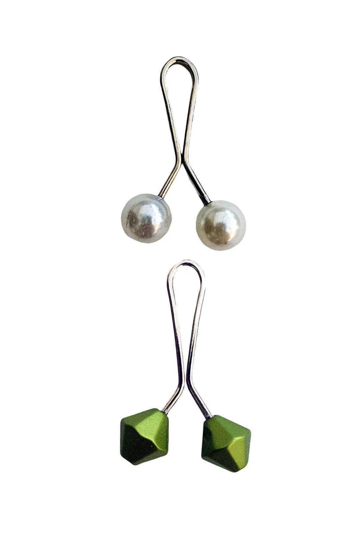 2 Adet Tesettür Eşarp ve Şal Klipsi Set 9 - Just Cheap Store Görsel 2