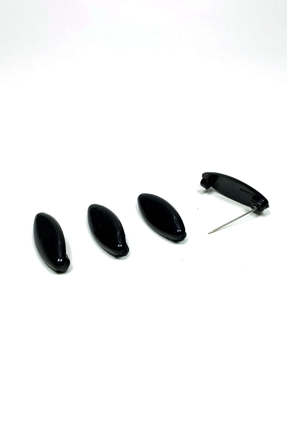 4 Adet Plastik Çengelli Eşarp Ve Şal İğnesi Siyah 4 cm - Just Cheap Store Görsel 5