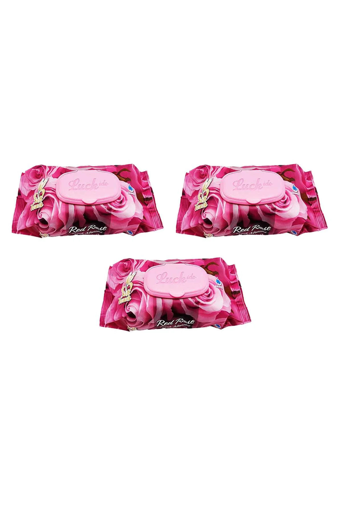 3 Paket Red Rose Islak Havlu Mendil 90 Adet Kapaklı Gül Kokulu - Just Cheap Store Görsel 2