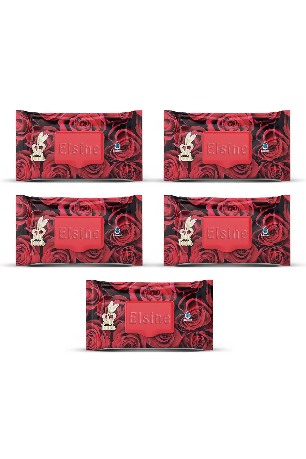 5 Paket Red Rose Islak Havlu Mendil 90 Adet Kapaklı Gül Kokulu - Just Cheap Store Görsel 2