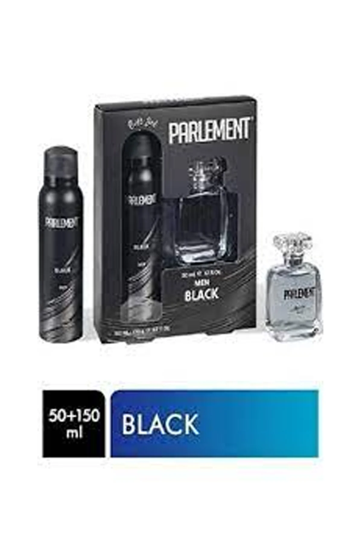Parlement 50 Ml Black Erkek Parfüm + 150 Ml Deodorant Seti - Just Cheap Store Görsel 2
