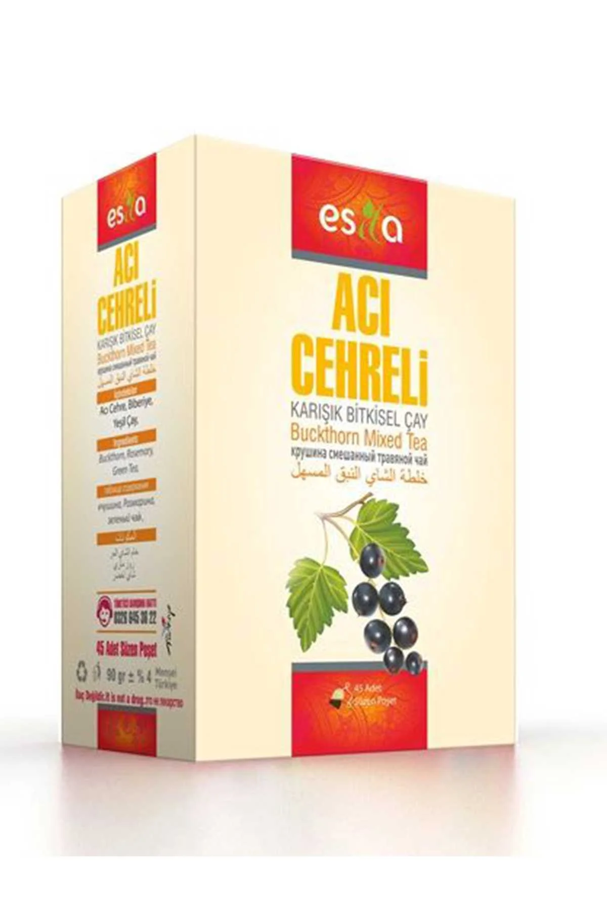 Acı Çehreli Çay 45 Li