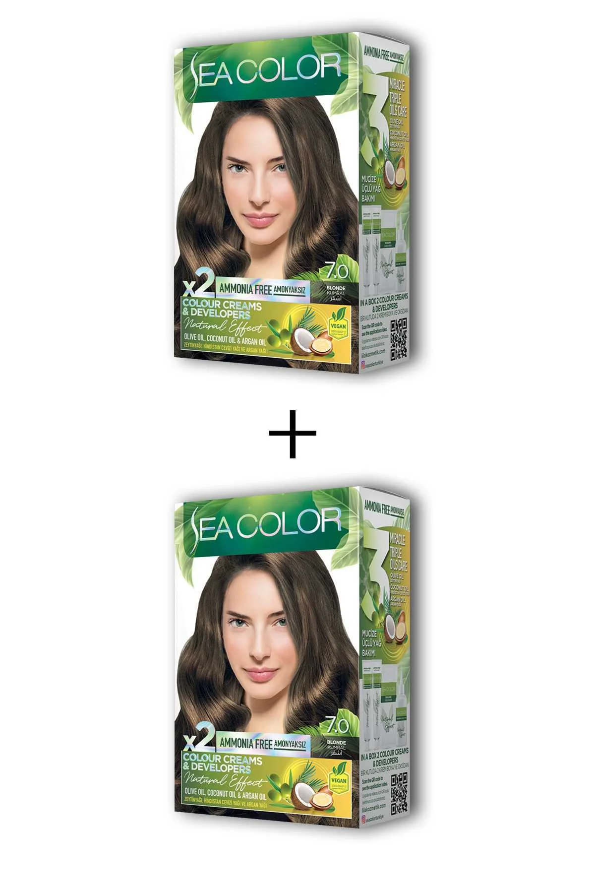 2X2 Tüp Krem Saç Boyası Seti Kumral No:7.0 - Just Cheap Store Görsel 2