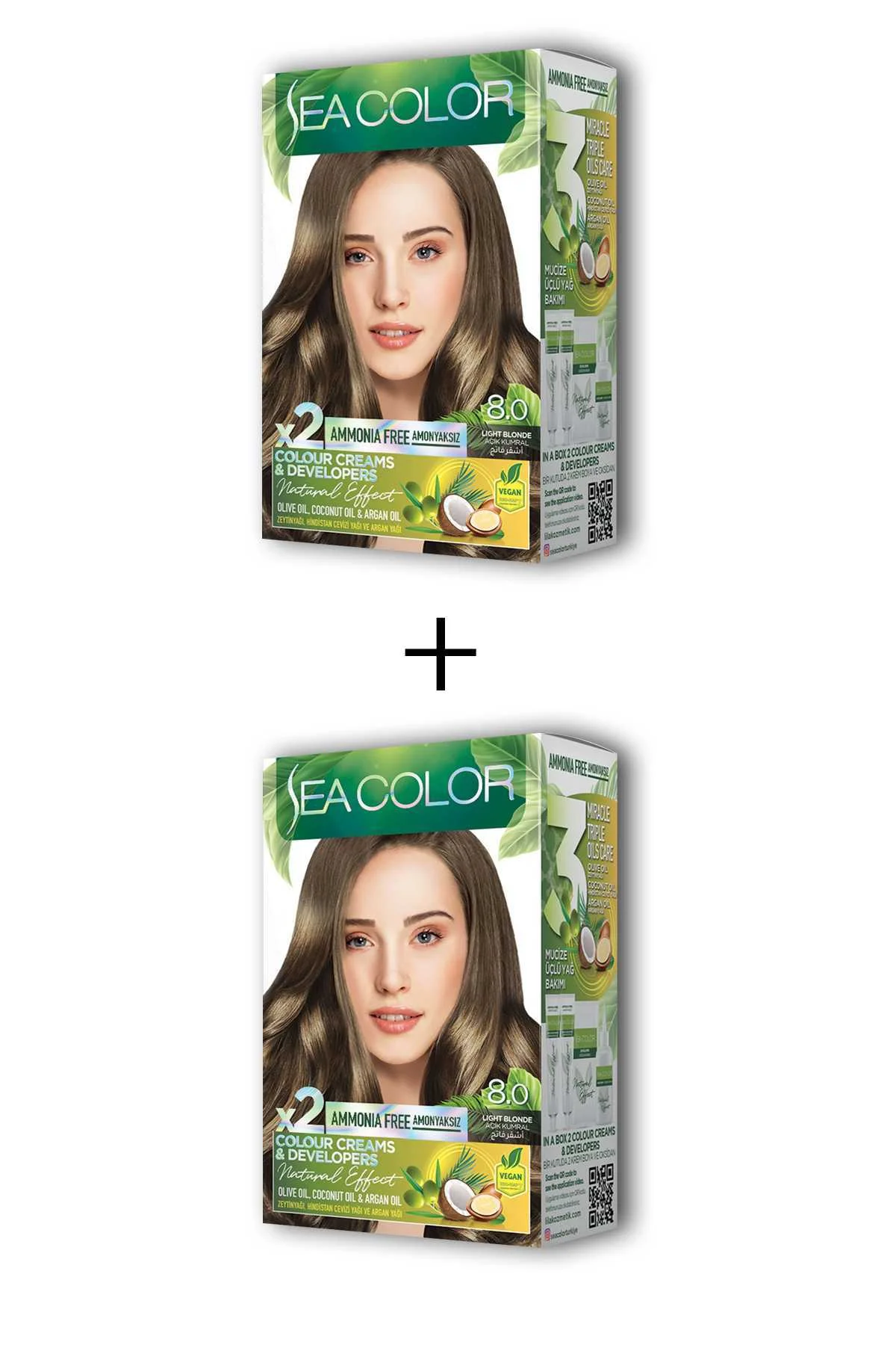2X2 Tüp Krem Saç Boyası Seti Açık Kumral No:8.0 - Just Cheap Store Görsel 5