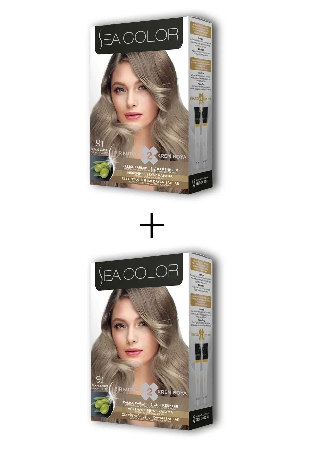 2X2 Tüp Krem Saç Boyası Seti Elmas Sarısı No:9.1 - Just Cheap Store Görsel 5