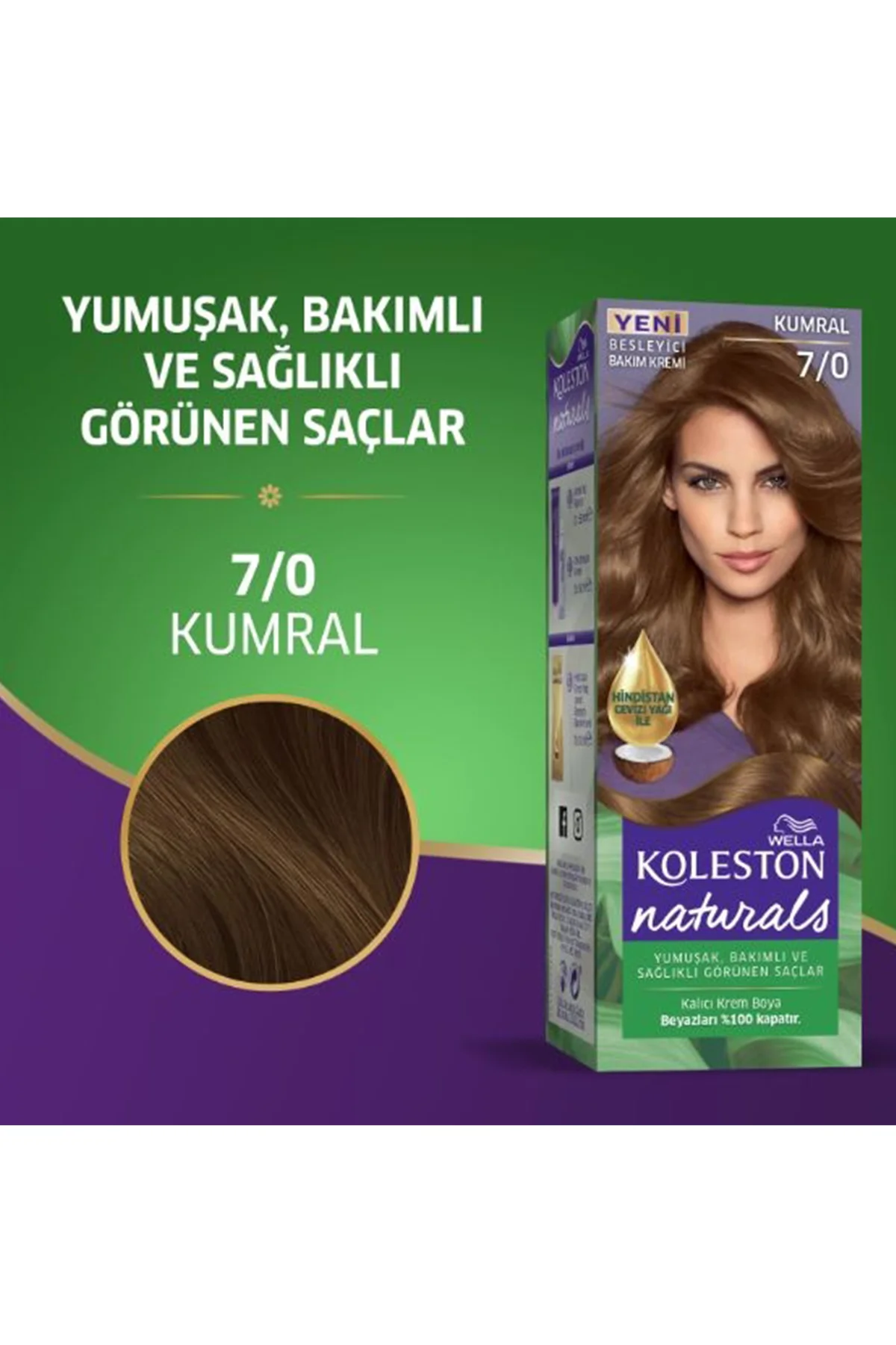 Naturals Saç Boyası Kumral 7/0 - Just Cheap Store Görsel 3