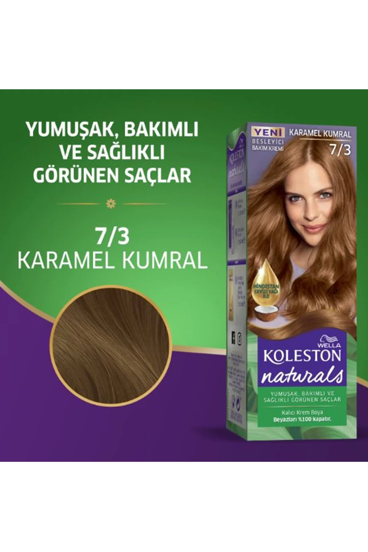 Naturals Saç Boyası Karamel Kumral 7/3 2x Paket - Just Cheap Store Görsel 3