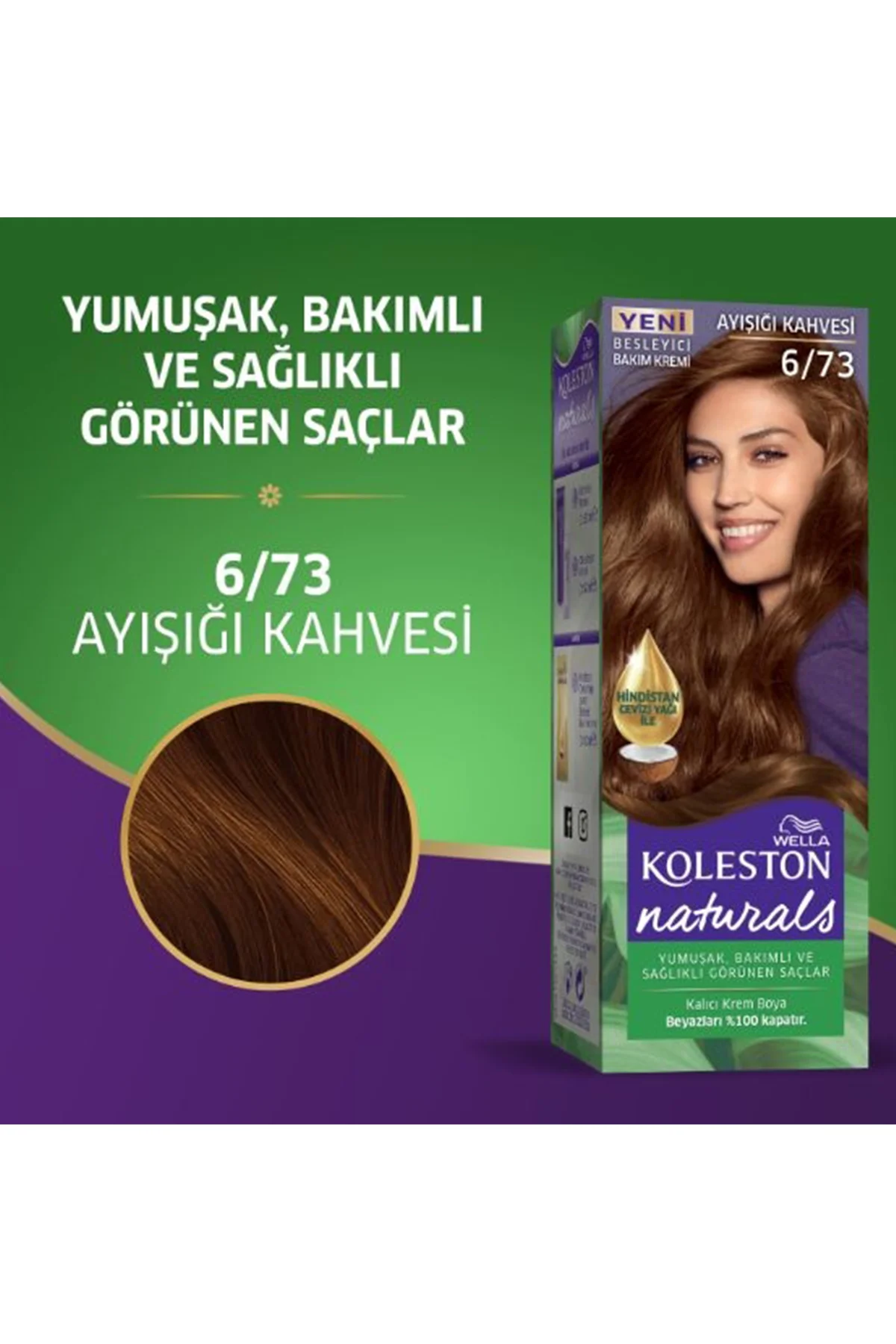 Naturals Saç Boyası Ayışığı Kahvesi 6/73 2x Paket - Just Cheap Store Görsel 5