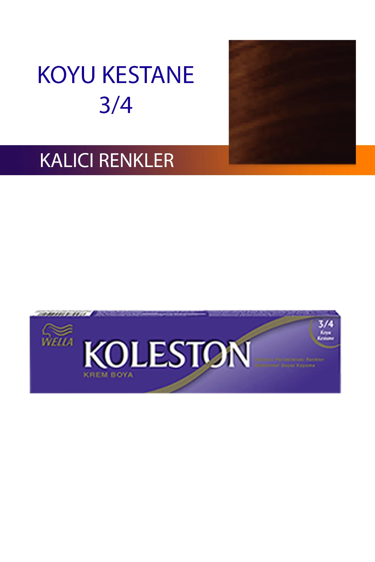 Single Tüp Boya Saç Boyası Koyu Kestane 3/4 - Just Cheap Store Görsel 2