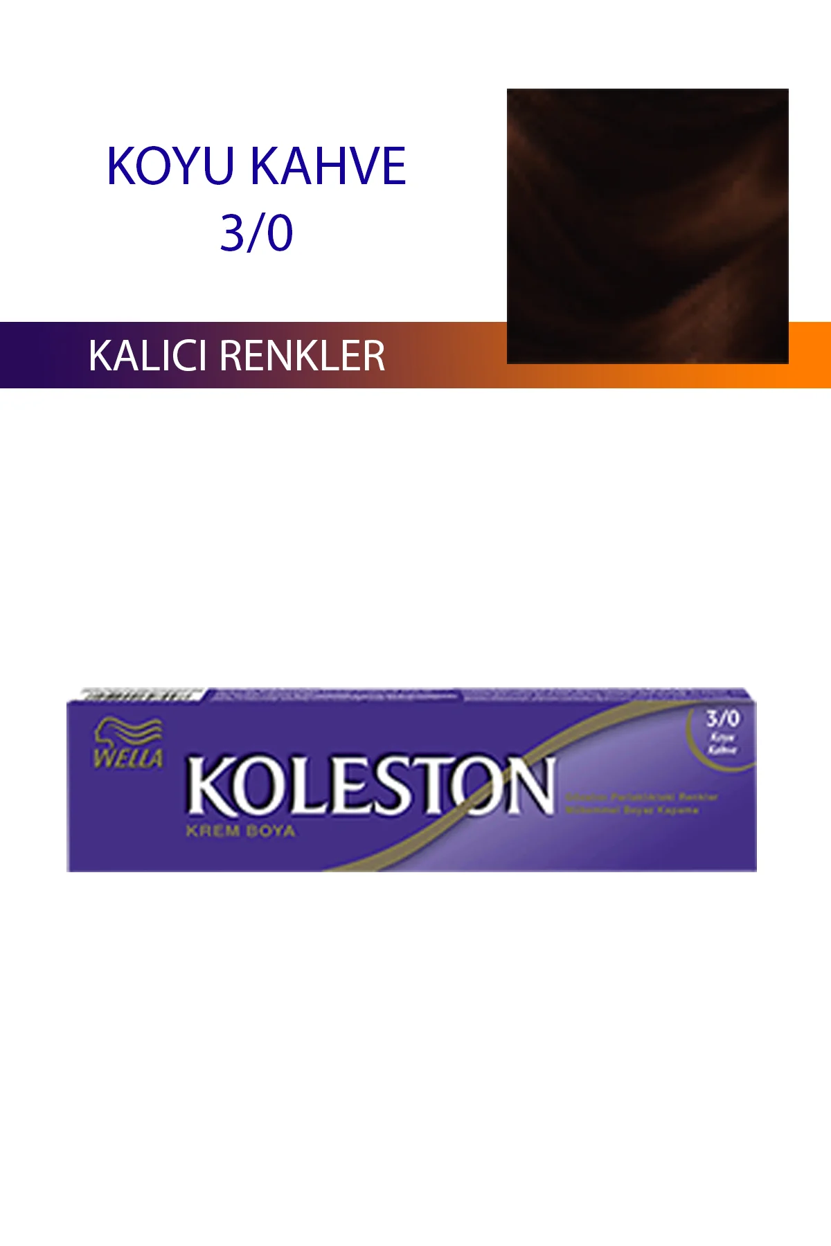 Single Tüp Boya Saç Boyası Koyu Kahve 3/0 - Just Cheap Store Görsel 2