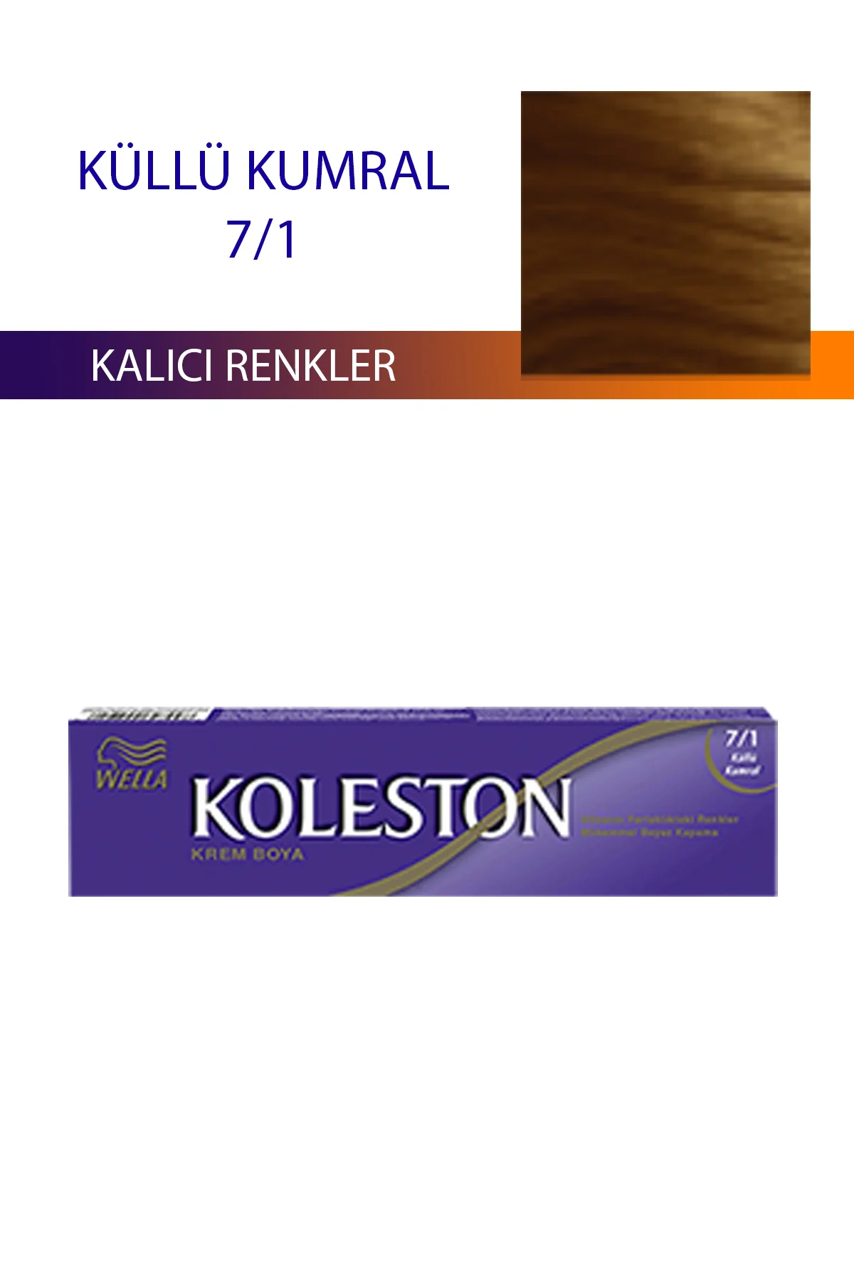 Single Tüp Boya Saç Boyası Küllü Kumral 7/1 - Just Cheap Store Görsel 2