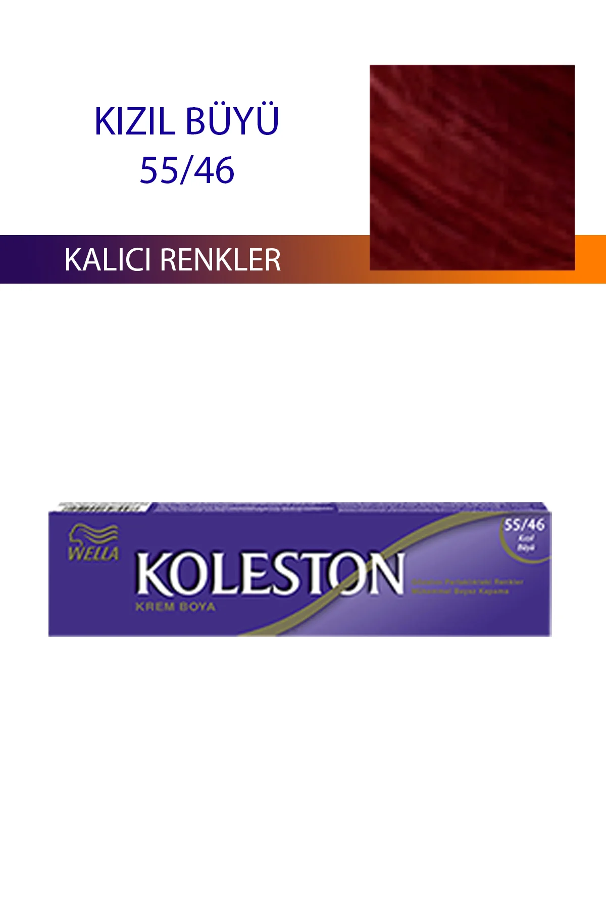 Single Tüp Boya Saç Boyası Kızıl Büyü 55/46 - Just Cheap Store Görsel 2