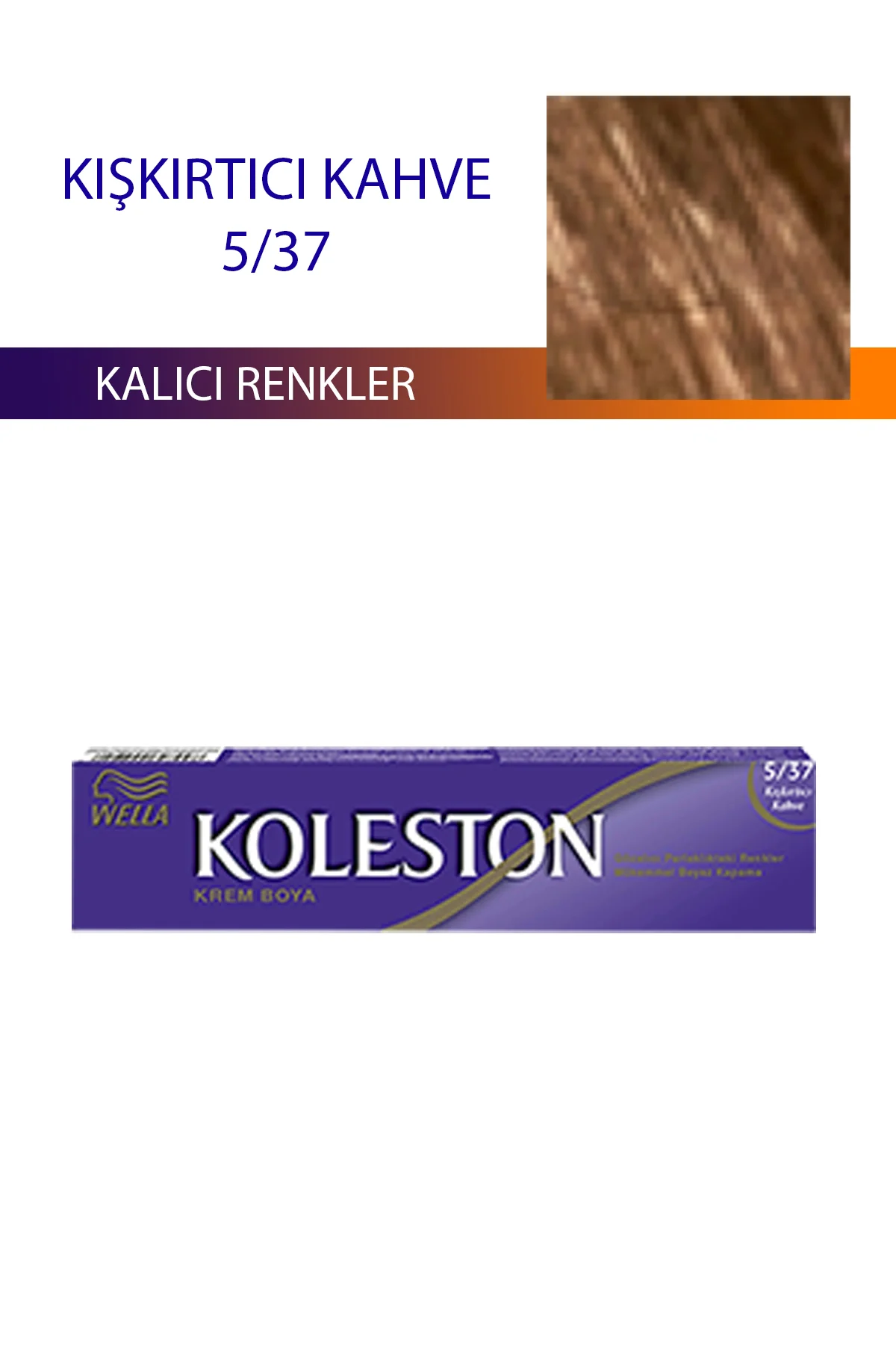 Single Tüp Boya Saç Boyası Kışkırtıcı Kahve 5/37 - Just Cheap Store Görsel 2
