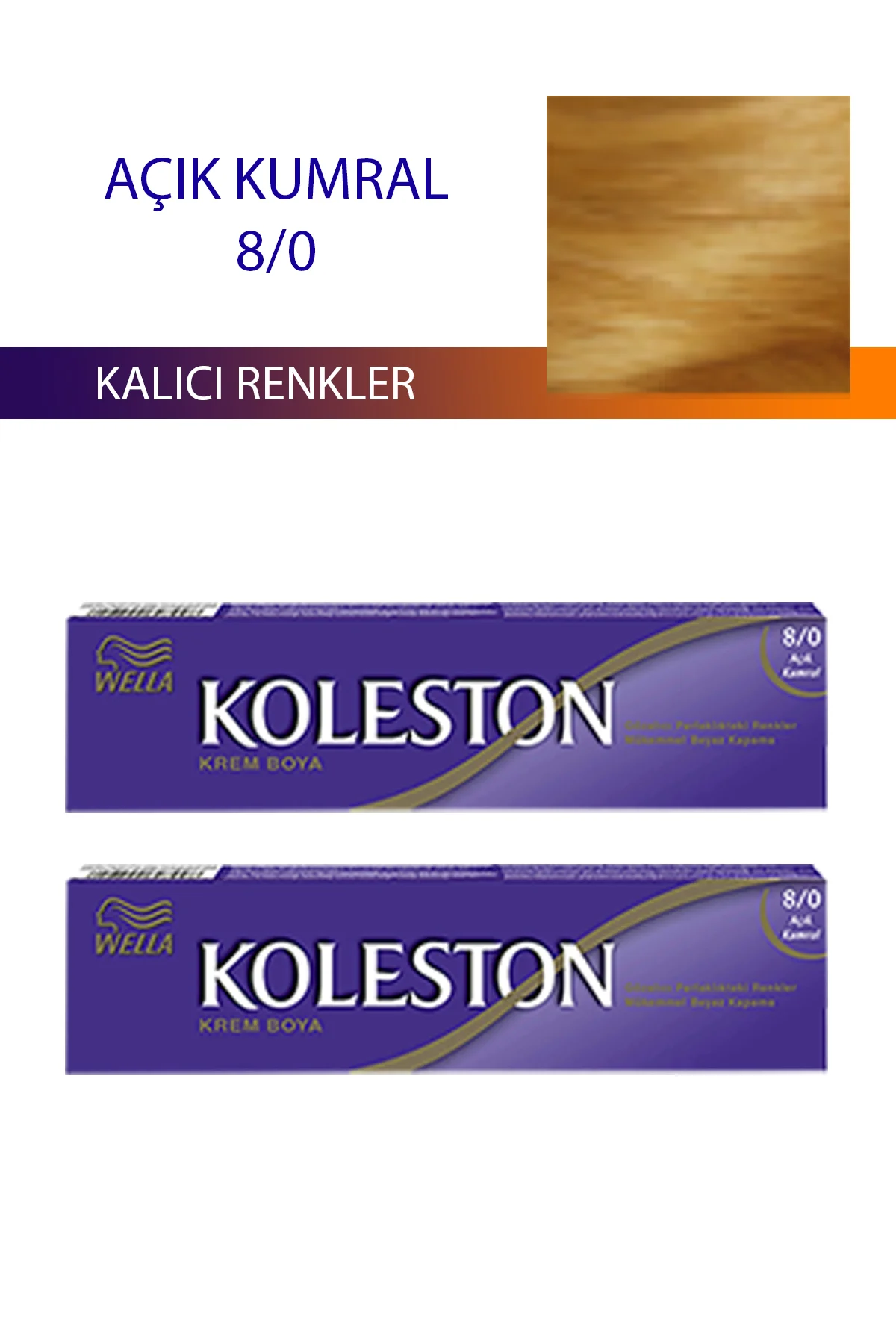 2 Adet Single Tüp Boya Saç Boyası Açık Kumral 8/0 - Just Cheap Store Görsel 2