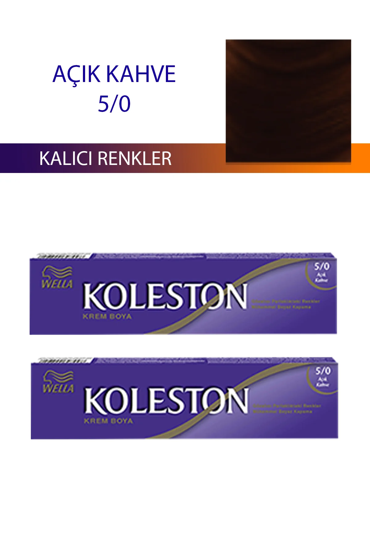 2 Adet Single Tüp Boya Saç Boyası Açık Kahve 5/0 - Just Cheap Store Görsel 2